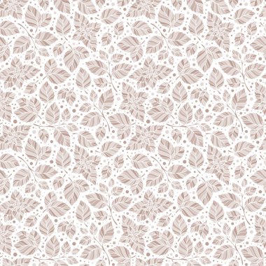 Elle çizilmiş vektör seamless modeli ile nane yaprakları