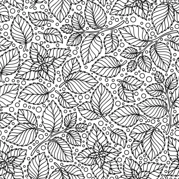 Nane yaprakları vektör seamless modeli .