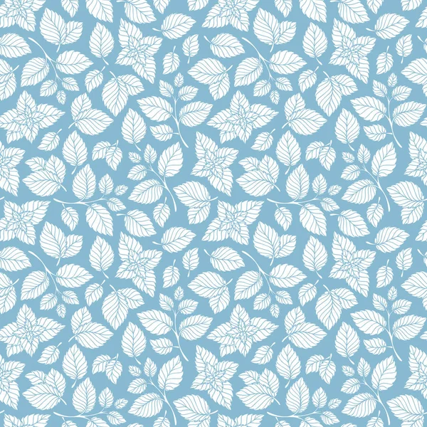 Elle çizilmiş vektör seamless modeli ile nane yaprakları