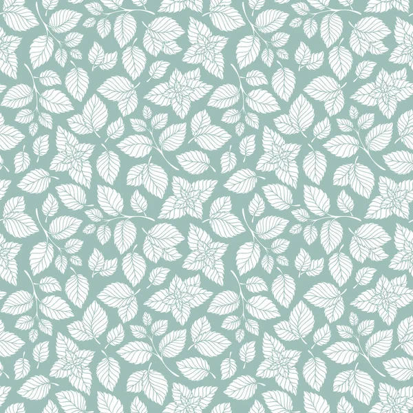 Elle çizilmiş vektör seamless modeli ile nane yaprakları