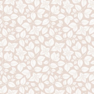 Elle çizilmiş vektör seamless modeli ile nane yaprakları