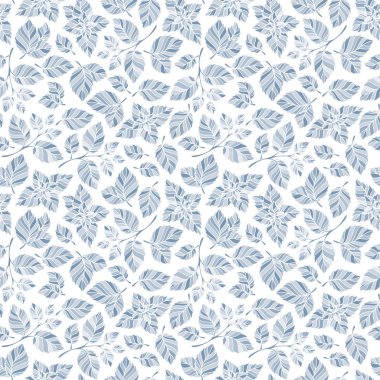 Elle çizilmiş vektör seamless modeli ile nane yaprakları