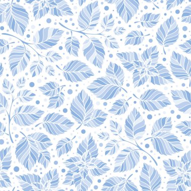 Elle çizilmiş vektör seamless modeli ile nane yaprakları