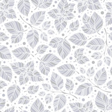 Elle çizilmiş vektör seamless modeli ile nane yaprakları