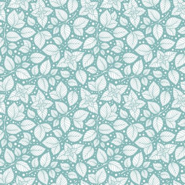 Elle çizilmiş vektör seamless modeli ile nane yaprakları