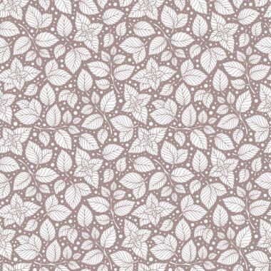 Elle çizilmiş vektör seamless modeli ile nane yaprakları