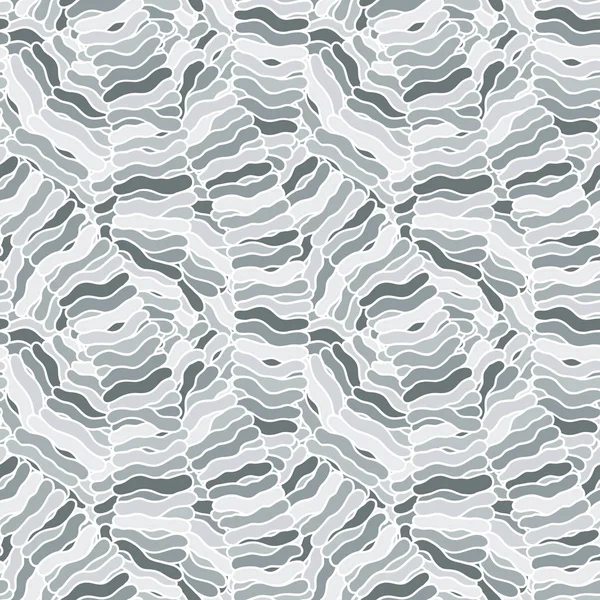 Nahtlos abstraktes handgezeichnetes Wellenmuster, welliger Hintergrund. — Stockvektor