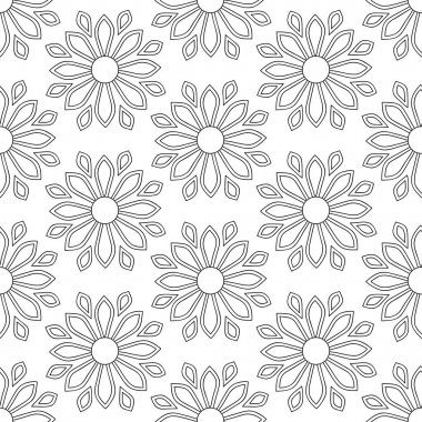 Mandala süsler ile soyut vintage sorunsuz arka plan. 