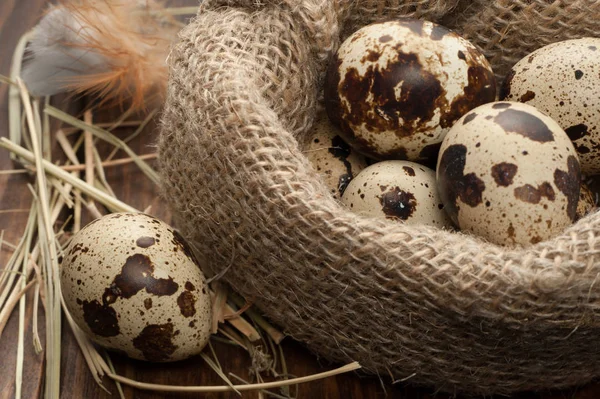 bıldırcın yumurtası çuvala içinde