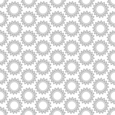 Mandala süsler ile soyut vintage sorunsuz arka plan. 