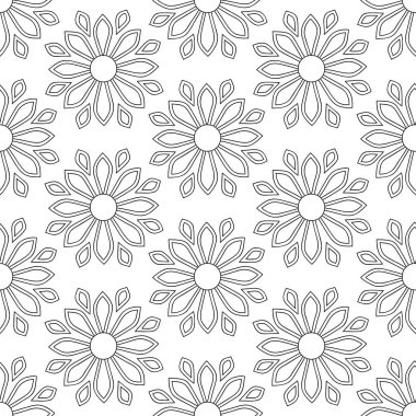 Mandala süsler ile soyut vintage sorunsuz arka plan. 