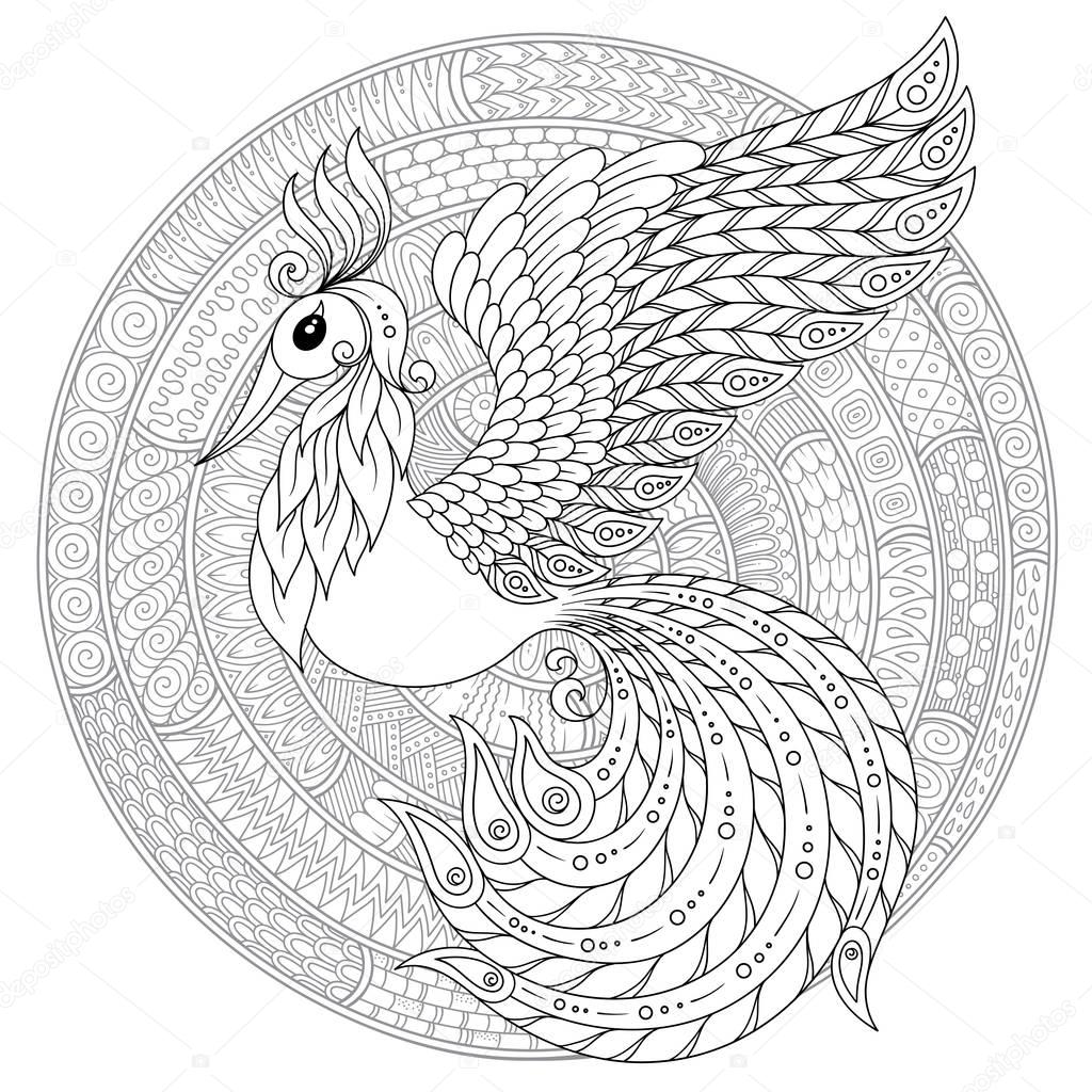 Download Firebird for anti stress Coloring Page with high details ...