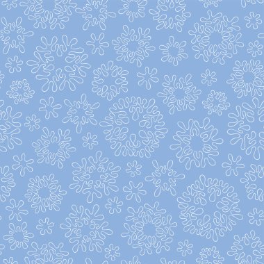 Noel sorunsuz doodle desen kar taneleri ile