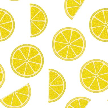 Beyaz arka planda taze limonlar çizilmiş. .   