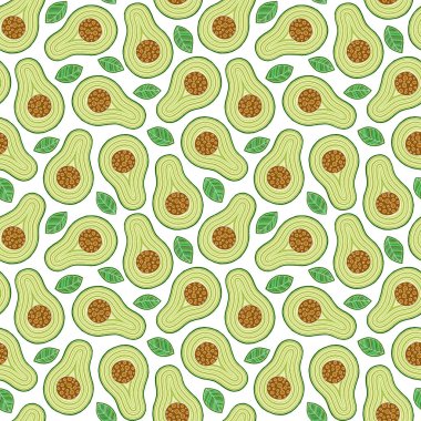 Avokado desen geometrik sorunsuz.