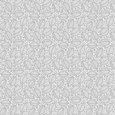 Grafik yaprakları dikişsiz desen. 