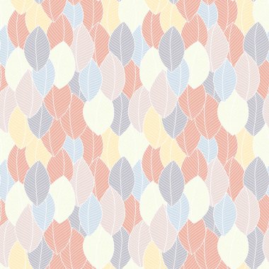 Yaprakların yumuşak dikişsiz deseni.