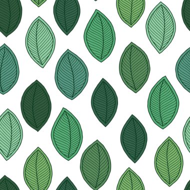 güzel bahar yaprakları seamless modeli