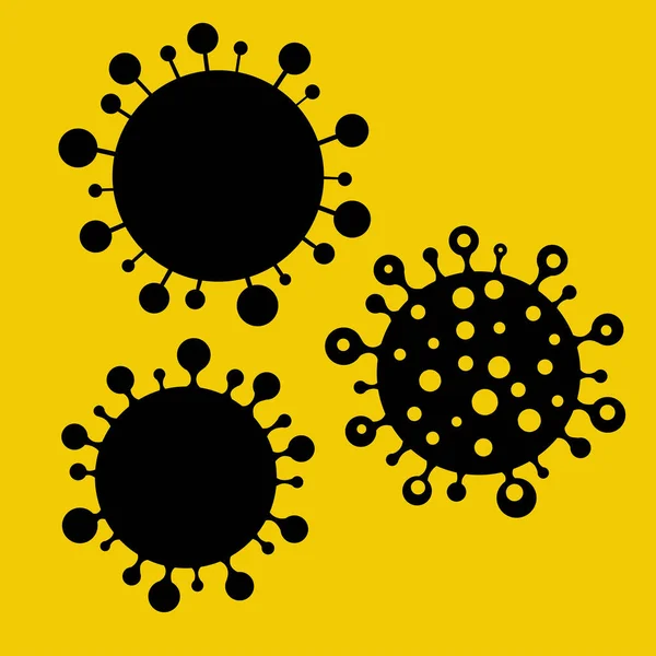 Icon Sign 2019 Ncov Romance Coronavirus Sem Infecção Parar Perigoso —  Vetores de Stock