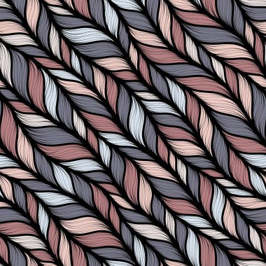 Kahverengi kenevir tüvit kumaş dokusu arka planı. Battaniye dikişsiz desen. Ev yapımı sahte yünlü kumaş yapı tekstili. Her yerde iplik melanjı var..