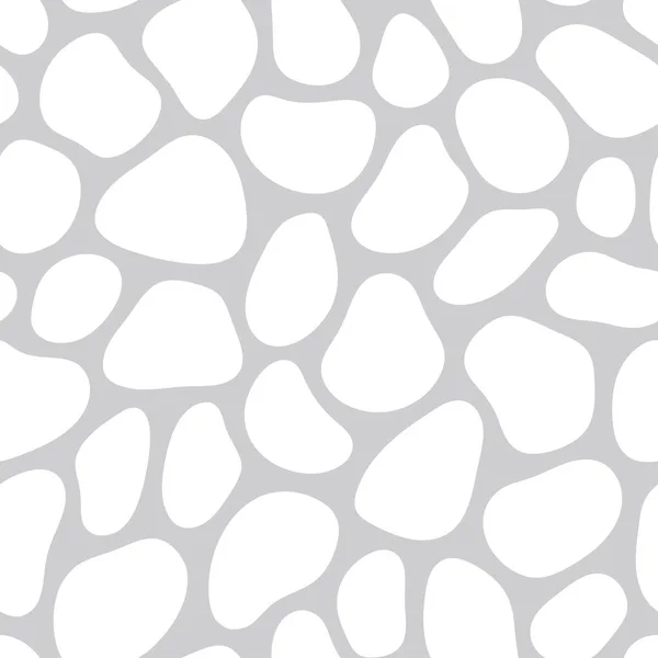Hand Drawn Polka Dot Seamless Pattern Random Geometric Pebble Wallpaper — Stock Vector