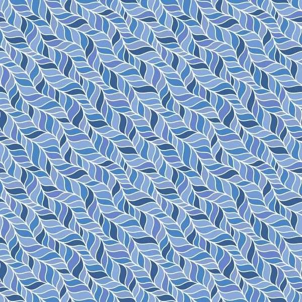 Patrón Sin Costura Azul Trenzas Punto Textura Infinita Tejido Suéter — Vector de stock