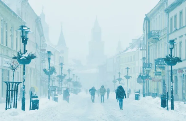 Lublin Város Lengyelországban Legnagyobb Idő Alatt — Stock Fotó