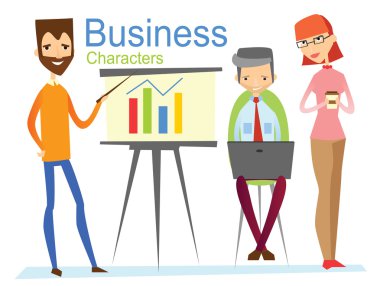 Bussines karakter çizimi