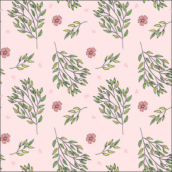 Padrão floral fundo —  Vetores de Stock