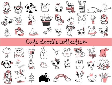 Şirin doodle koleksiyonu