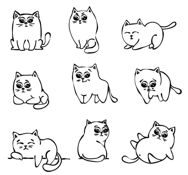 Doodle kedi simgeleri