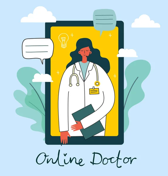 Doctor Clinic Vector Illustration Medicine — Stock Vector