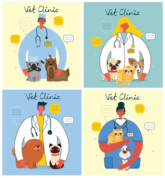 Tierklinik Vektor Illustration Medizin — Stockvektor