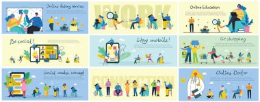 İş insanlarının tasviri 