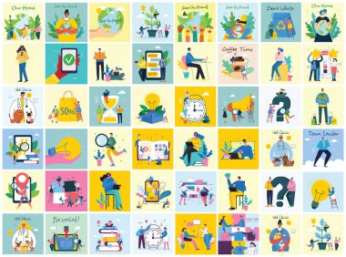 İş insanlarının tasviri 