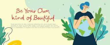 Kadın vektör renk çizimi kümesi 