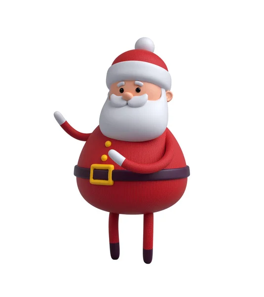 Papai Noel personagem dos desenhos animados — Fotografia de Stock