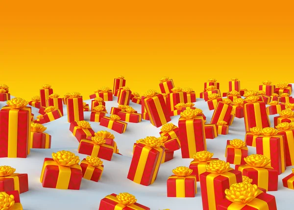 Verpackte Geschenke — Stockfoto