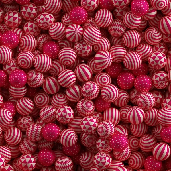 Soyut kırmızı Noel topları — Stok fotoğraf