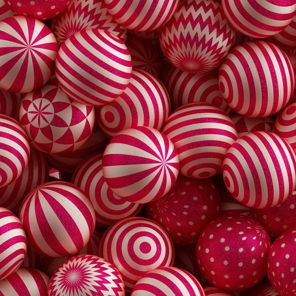 Bolas de Natal vermelho abstrato — Fotografia de Stock