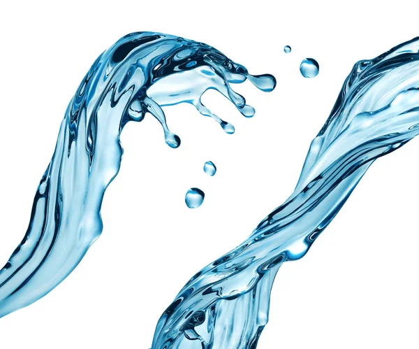 3d render clear liquid splash — Stock Photo, Image