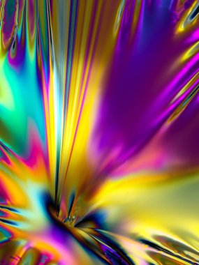3d rendering, holographic foil, abstract rainbow background, vibrant metallic texture, fashion surface, reflection, texture clipart