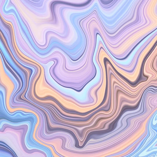 Abstract pastel background, fluid art, marbling texture, digital illustration, pastel agate wallpaper, wavy lines, liquid ripples — Stock Photo, Image