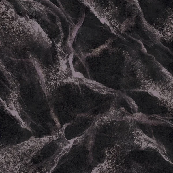 Abstrakte Marmorstruktur, schwarzer Marmor mit weißen Adern, Illustration aus Kunststein, handbemalter Hintergrund, Tapete — Stockfoto