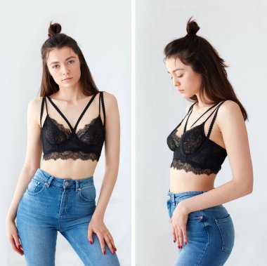 doğal gün ışığı ile modeli test çekimleri poz genç çekici kız