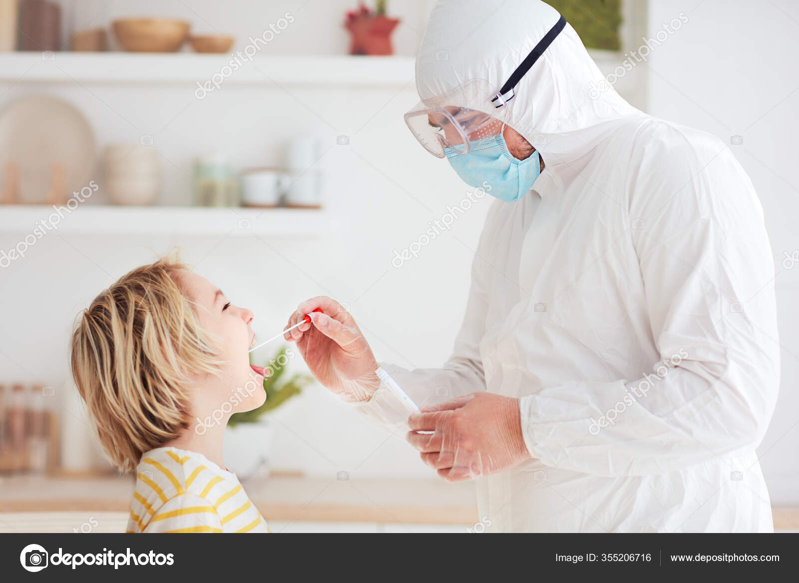 Sampling Dna Larynx Determine Presence Contagious Disease Coronavirus