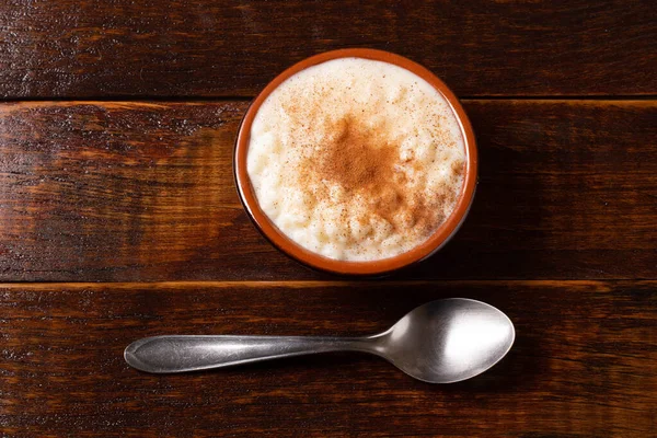 Maíz Blanco Cocinado Con Leche Conocida Como Canjica Canjico Mungunza — Foto de Stock