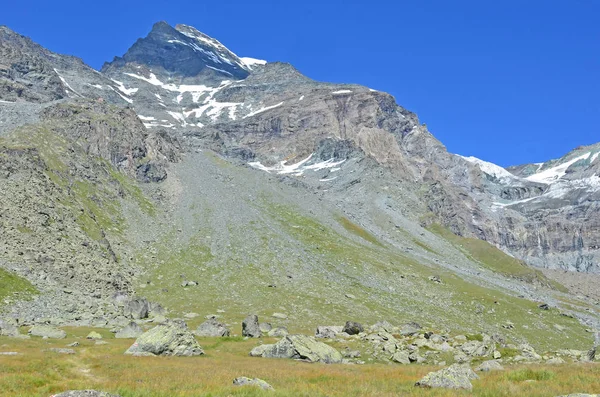Den Aiguilles de Valsorey och glaciären Valsorey — Stockfoto