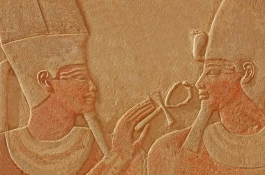 Tanrı amun muhteşem bas Rölyef