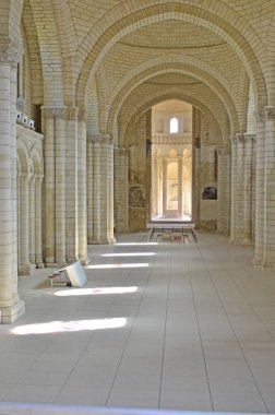 The beautiful abbey church of Fontevraud clipart